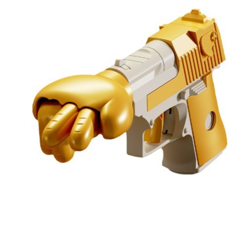 Spring-Loaded Punch Gun Gag Toy — photo 4