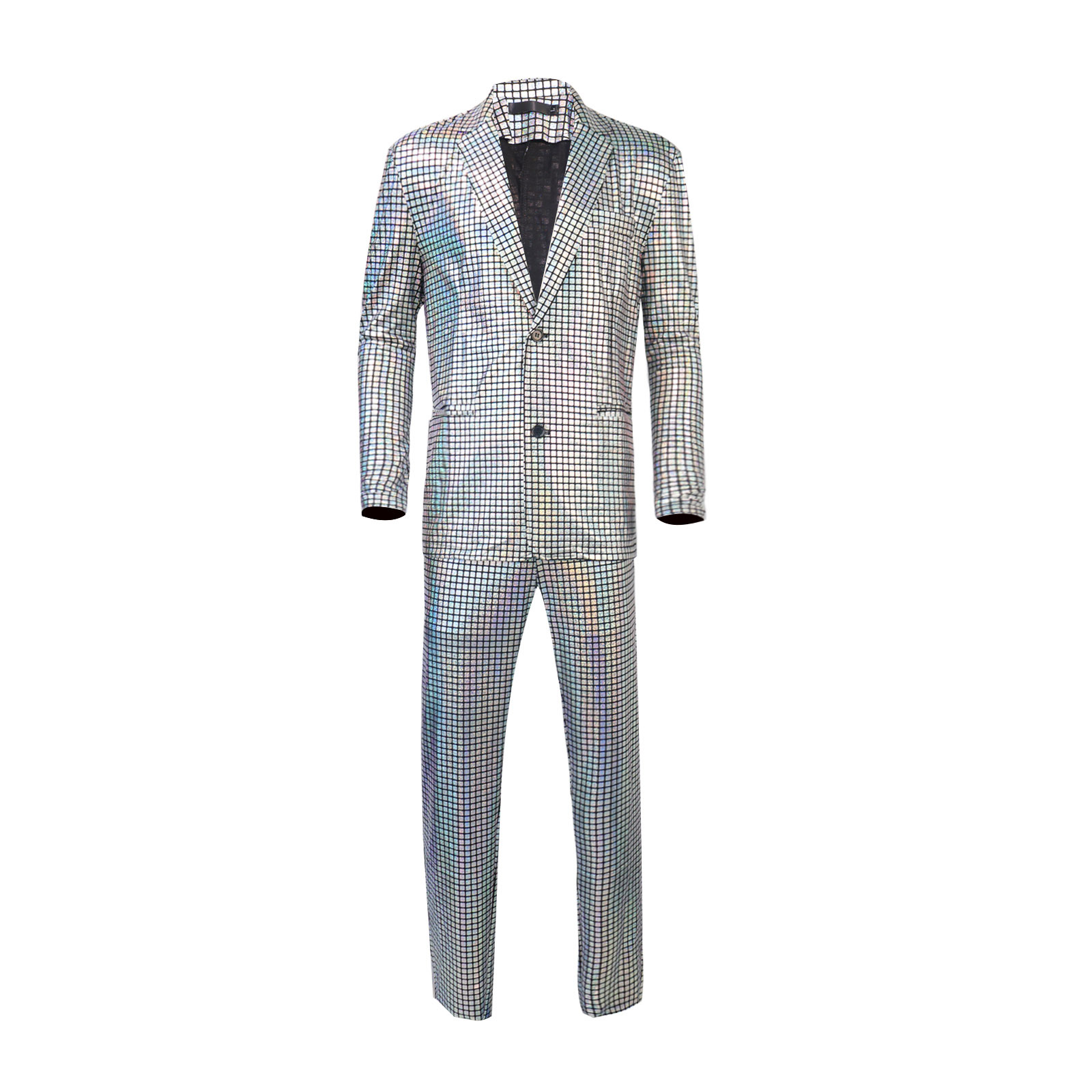 Rainbow Shiny Spandex Cosplay Suit Set — photo 6