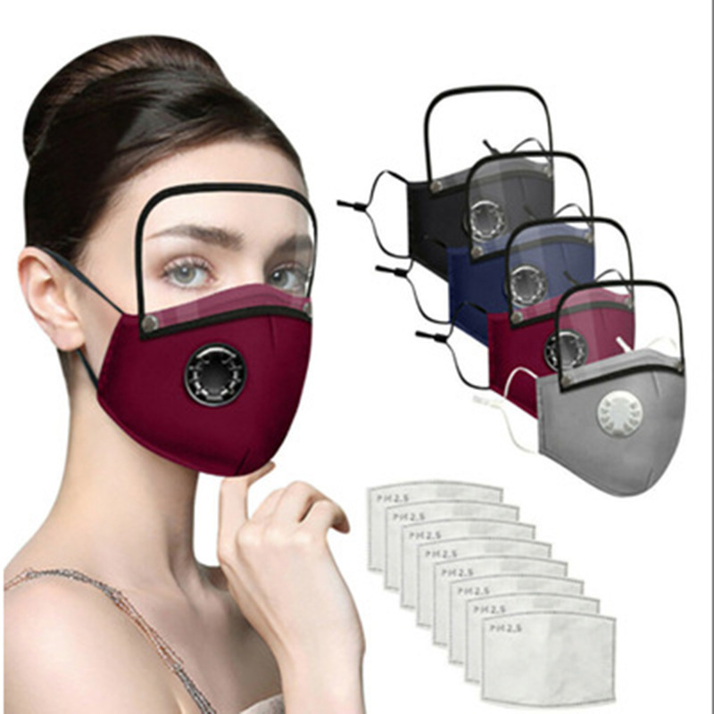 Cotton Face Mask with Breathing Valve — photo 2