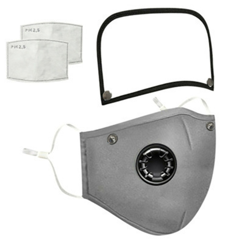 Cotton Face Mask with Breathing Valve — photo 5