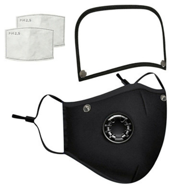 Cotton Face Mask with Breathing Valve — photo 6