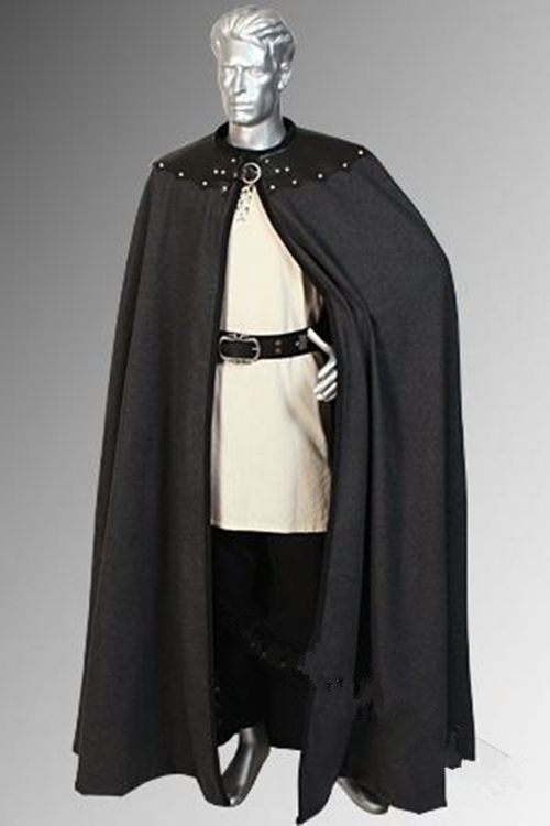 Round Collar Sleeveless Cape Dress