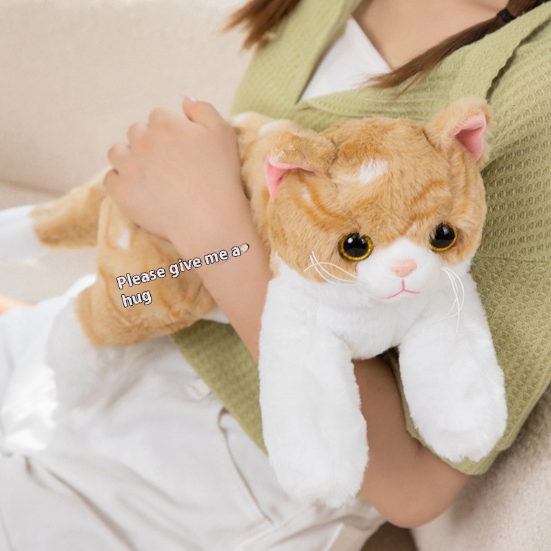 Realistic Simulation Cat Plush Doll — photo 3
