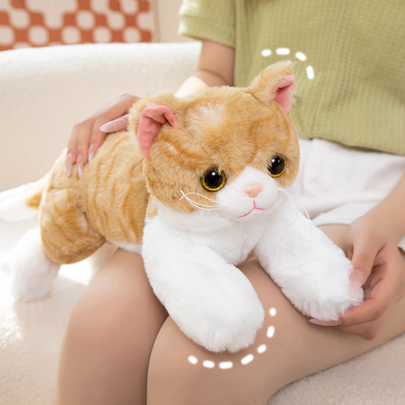 Realistic Simulation Cat Plush Doll — photo 5