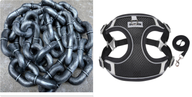 Faux Iron Chain Prop - Plastic Halloween Chain — photo 3