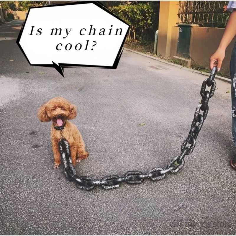 Faux Iron Chain Prop - Plastic Halloween Chain — photo 4