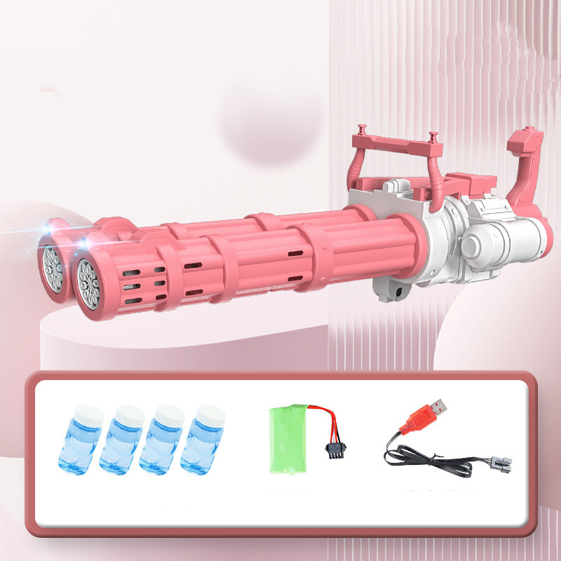 Double-Tube LED Bubble Gun Machine