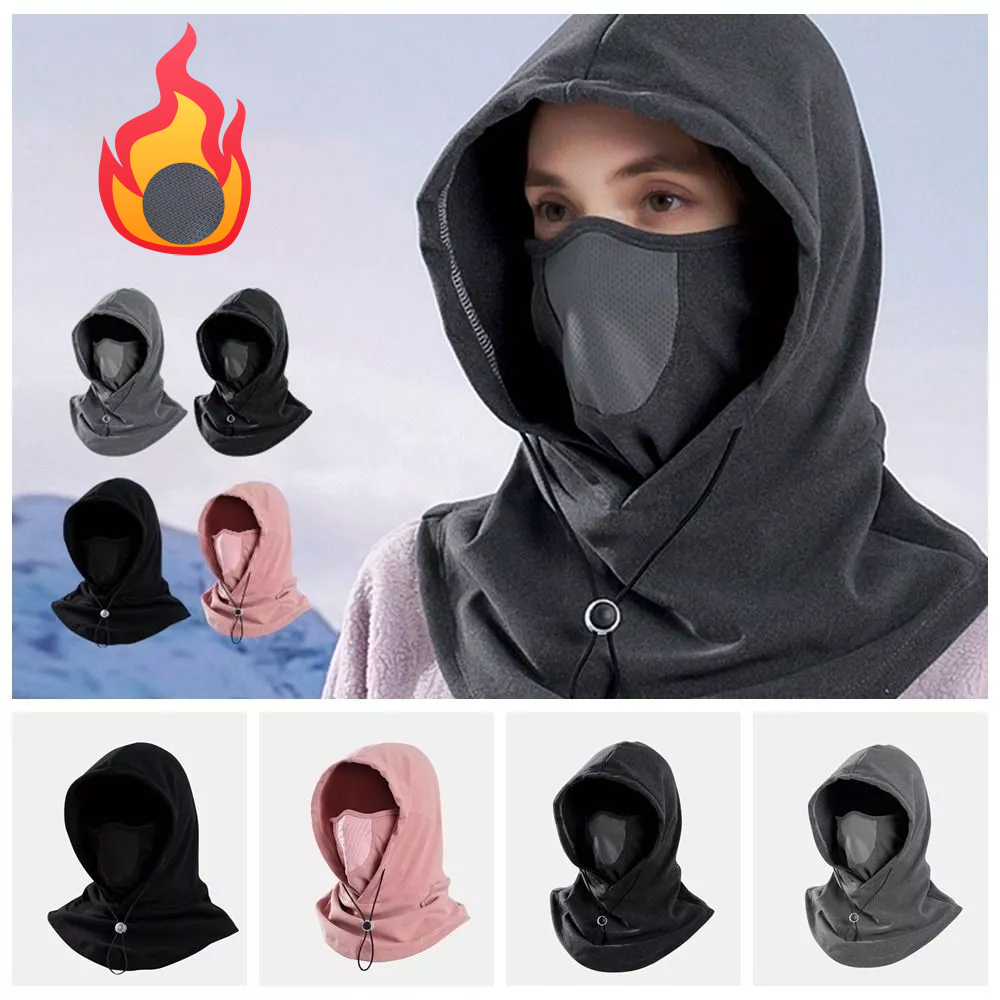 Winter Thermal Cycling Face Mask & Neck Warmer Hood — photo 2