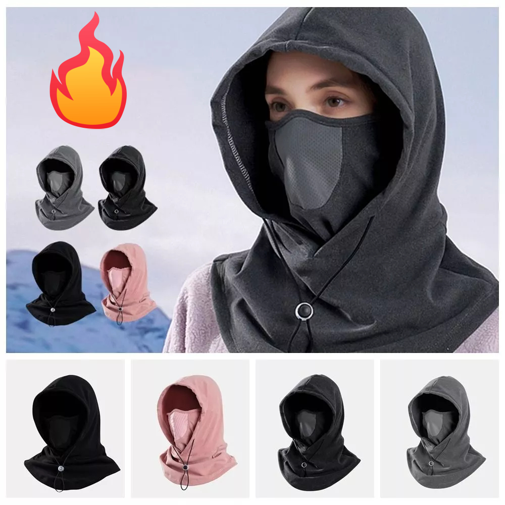 Winter Thermal Cycling Face Mask & Neck Warmer Hood — photo 3