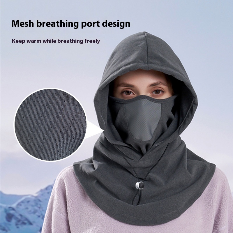 Winter Thermal Cycling Face Mask & Neck Warmer Hood — photo 5