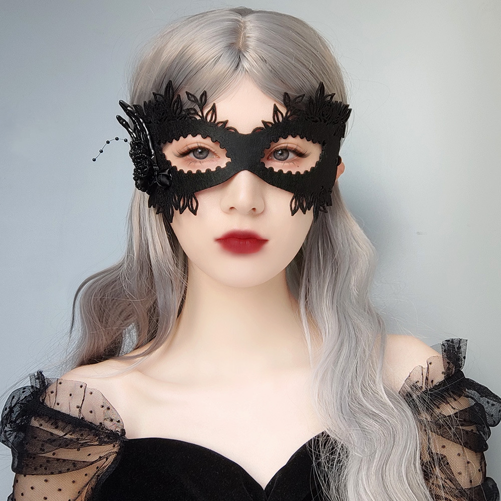 Rose Half-Face Masquerade Mask — photo 2
