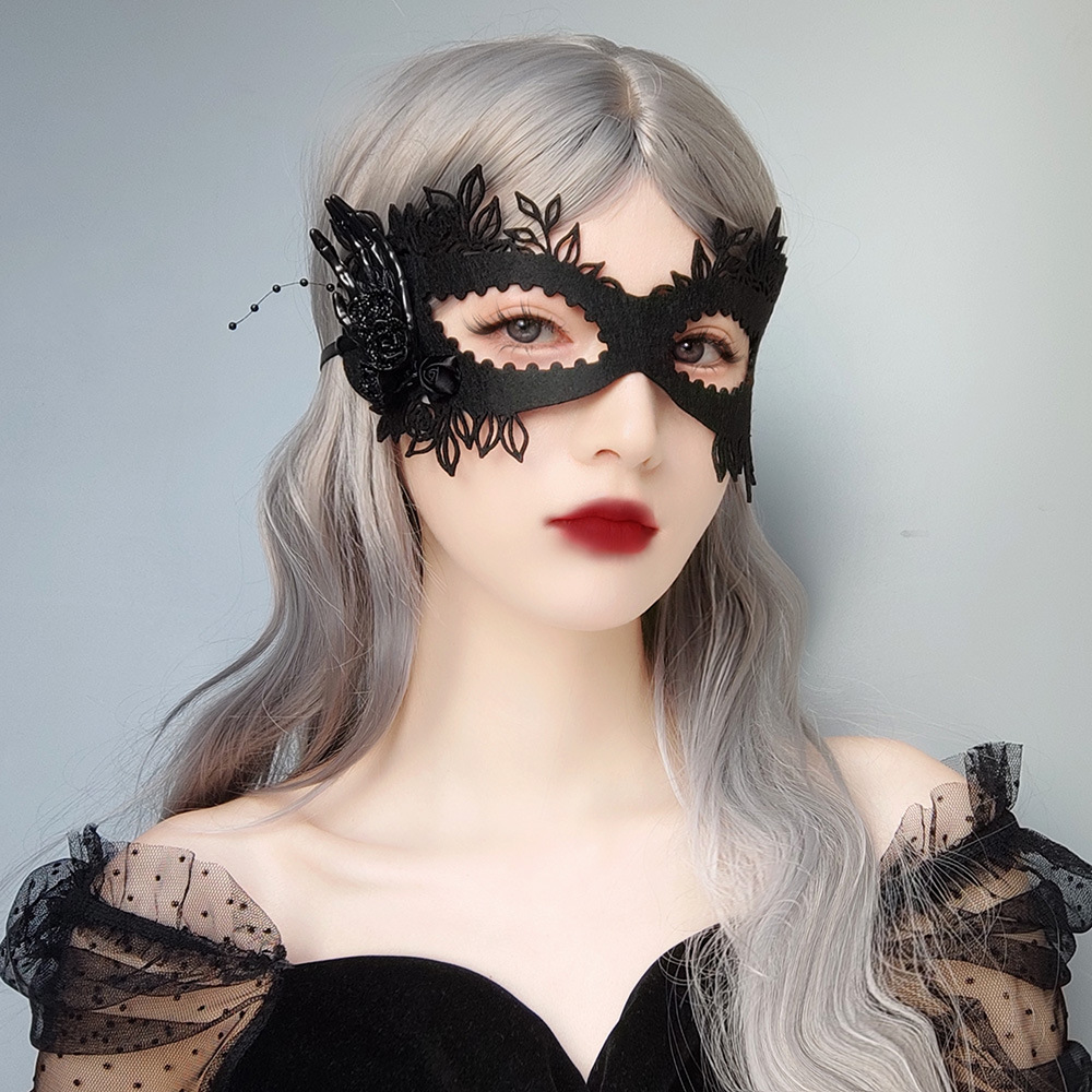 Rose Half-Face Masquerade Mask — photo 4