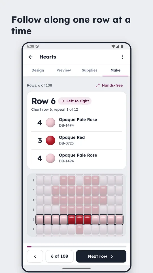 One row at a time