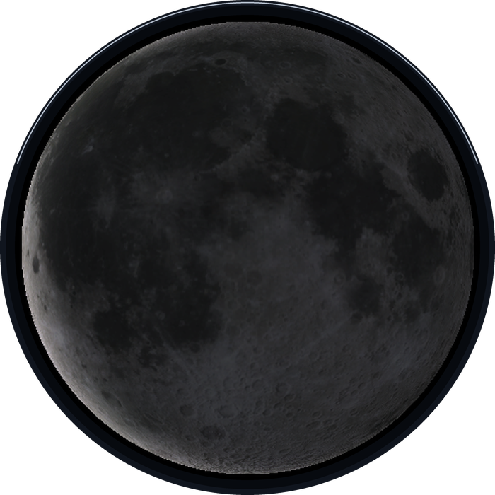A young crescent Moon with the dark limb faintly lit by earthshine